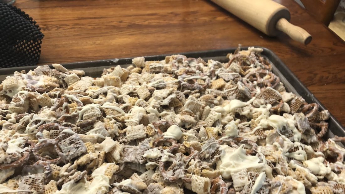 Cereal and white chocolate