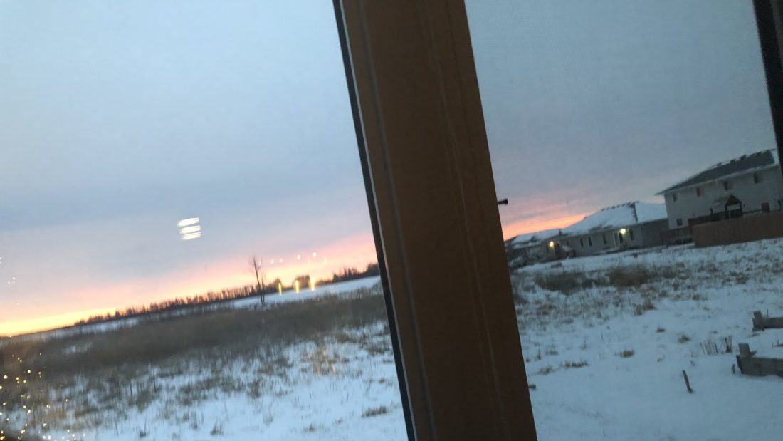 Sun rise coming up