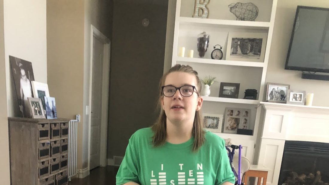 Mean in my green shirt