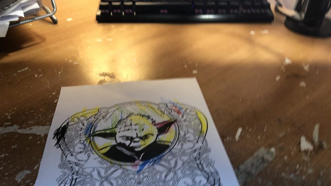 Star Wars drawing sign number one