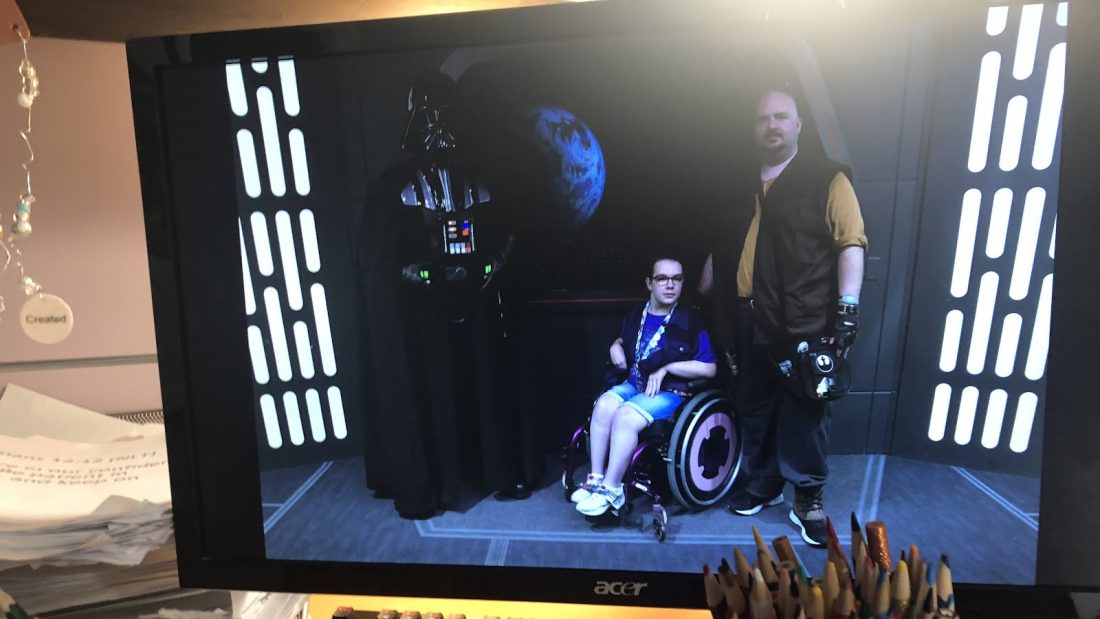 Me and my dad and Darth Vader