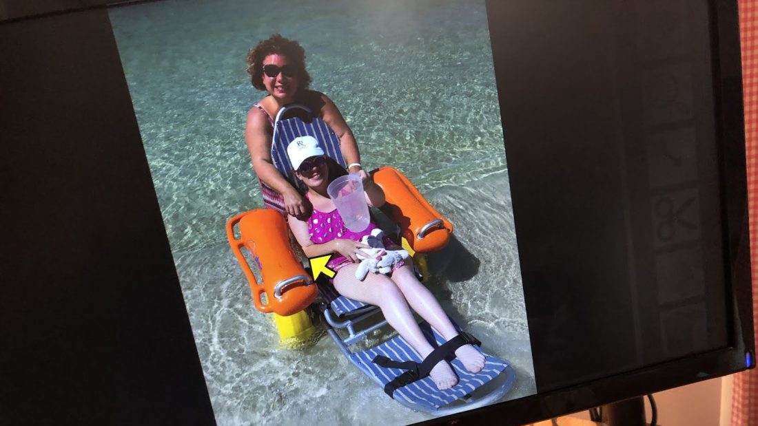 Me and my mom at the beach