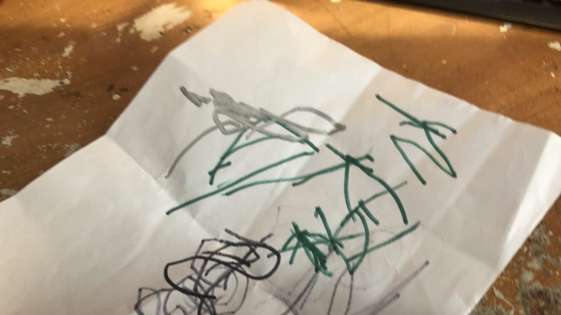 Today’s drawing from my dad