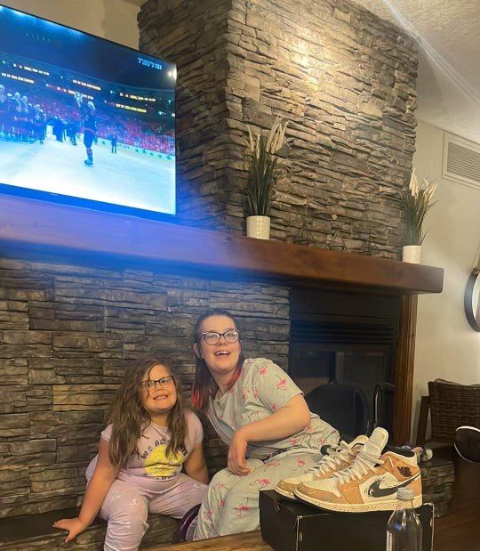 Me and my cousin Clara at the Mountains