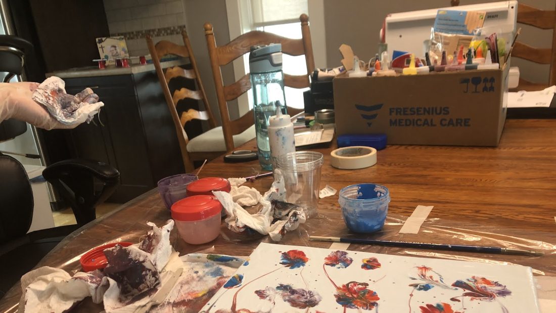 Painting time balloon art