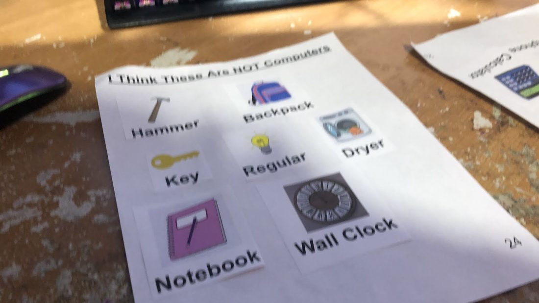 From my computer lesson