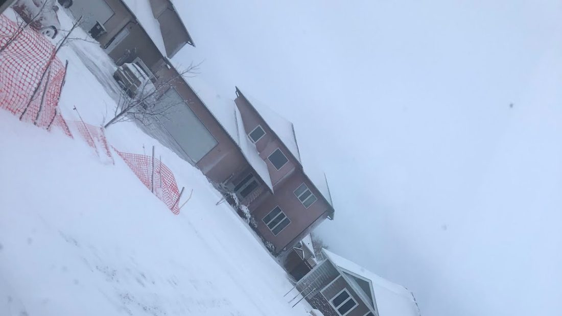 Look at much snow is out my window