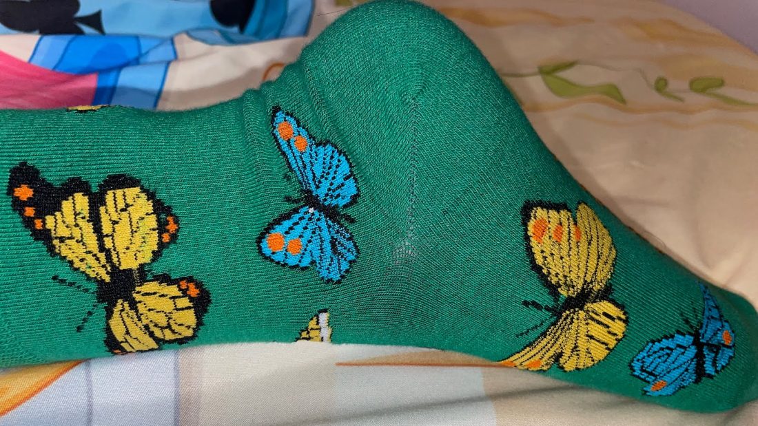 My butterfly socks