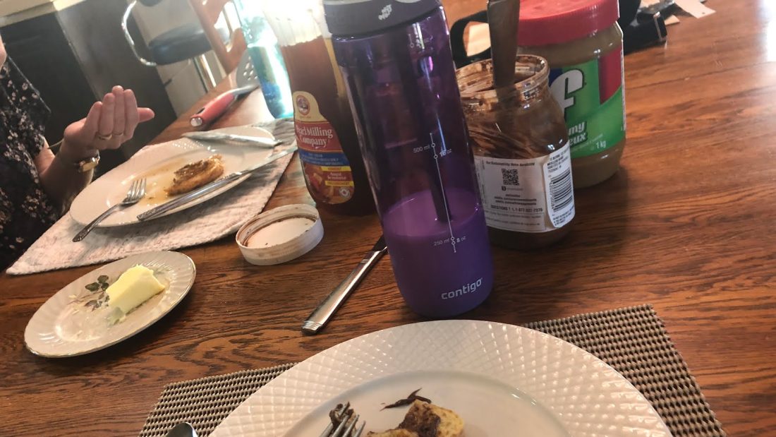 But I had for breakfast this morning