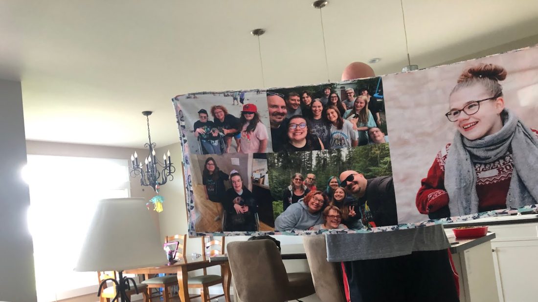 My mom’s towel