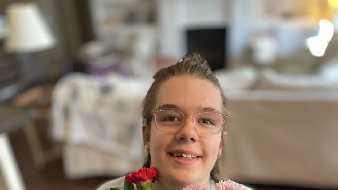 My graduation flowers