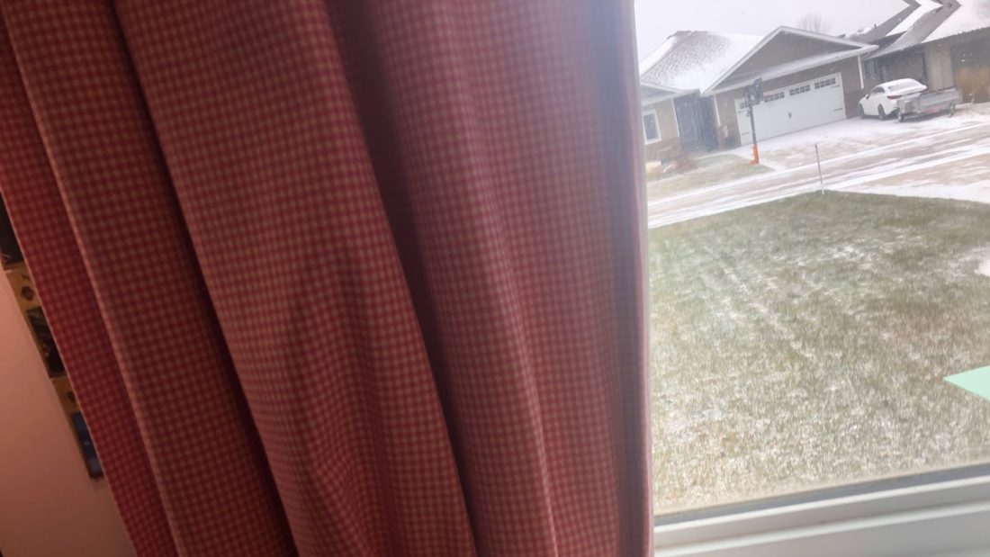 Look at what it’s doing outside right now