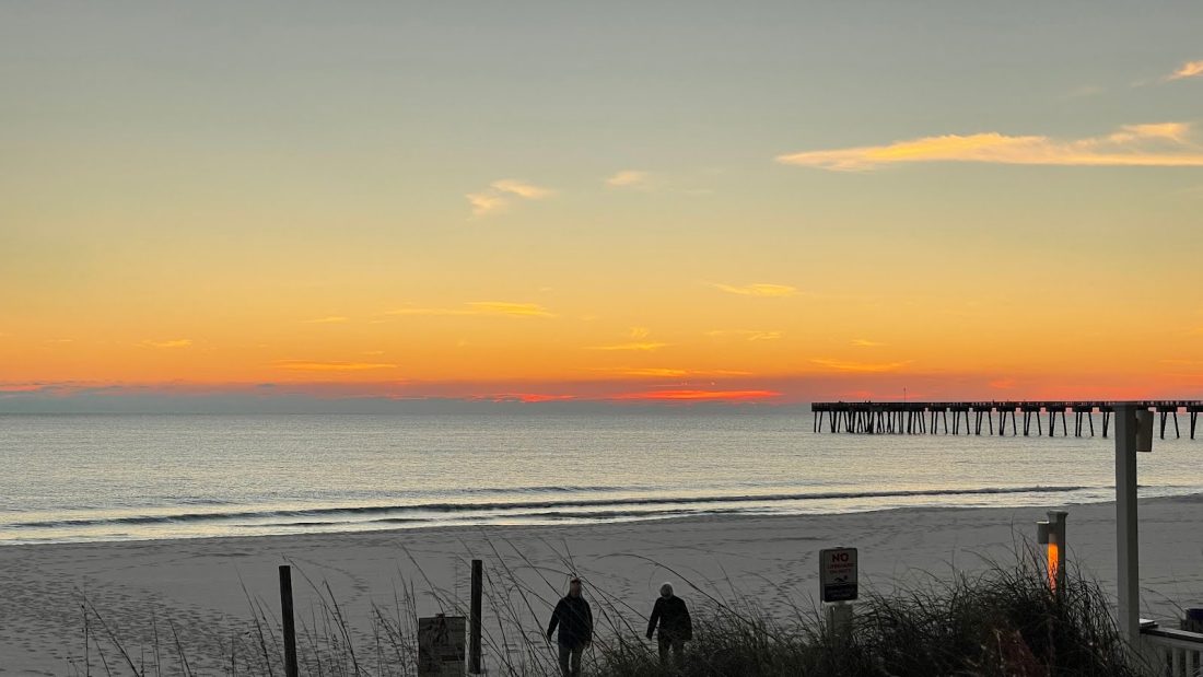 Yesterdays sun set