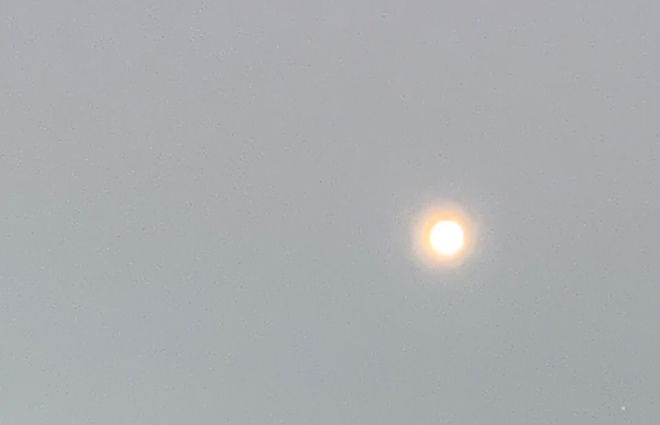 The moon this morning