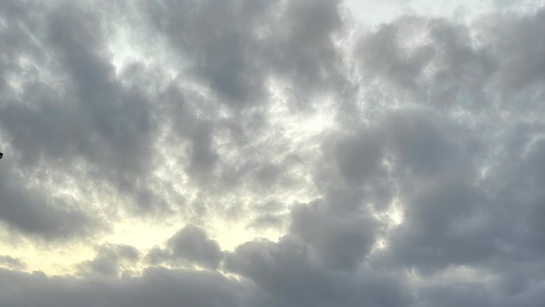 Cloudy sunset tonight