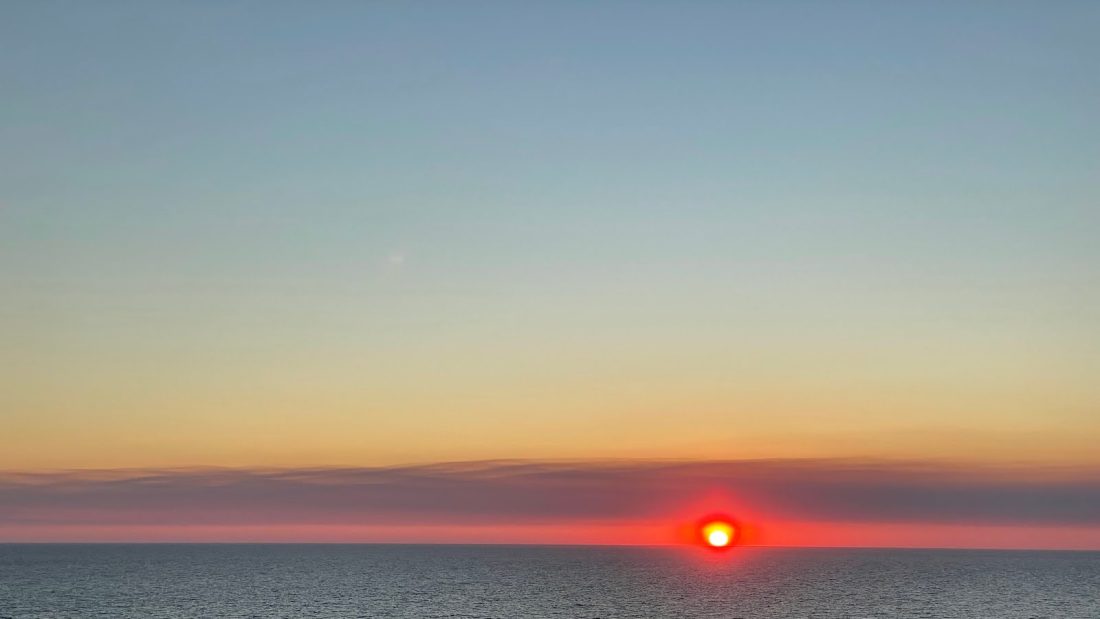 Today’s sunset