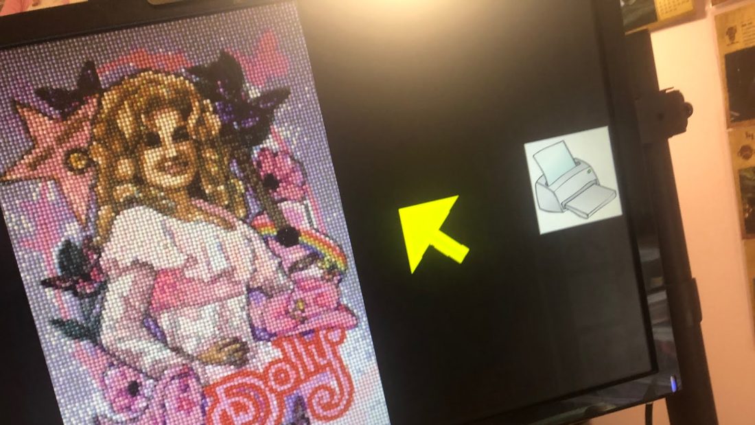 Mom is it finished diamond art of Dolly Parton