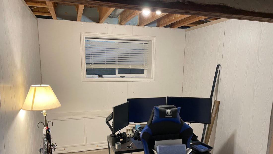 My dad is redoing his office
