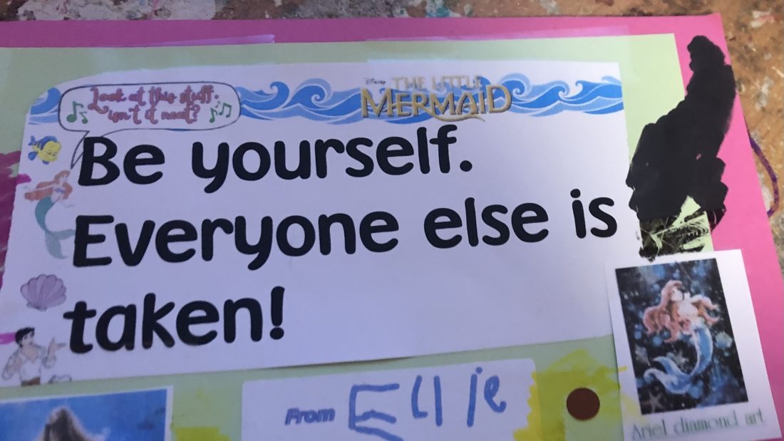 Ariel themed bookmark
