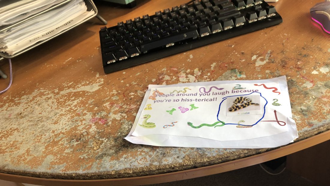 Bookmark Time Again, But This Time The Bookmark Is A SNAKE One