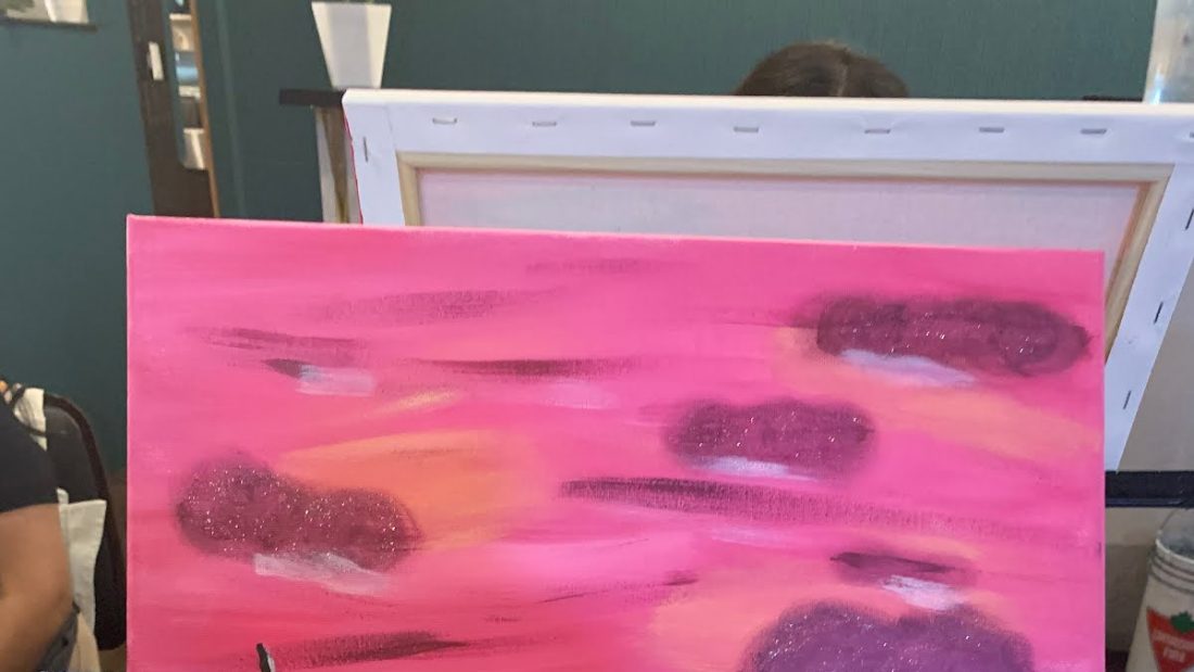 My mom’s art that she finished