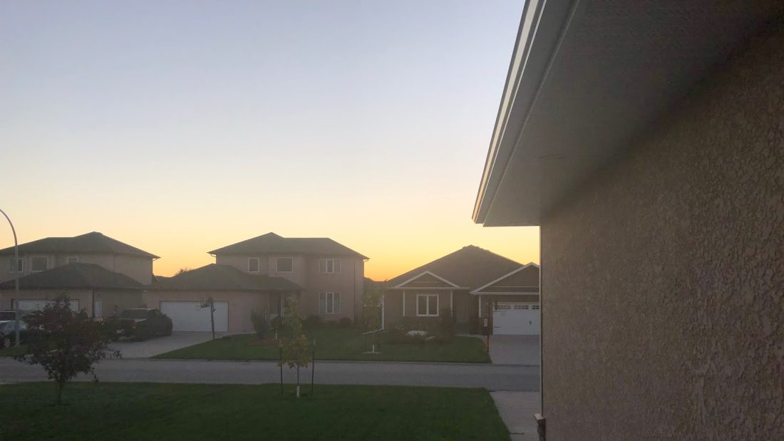 Yesterday is sunset