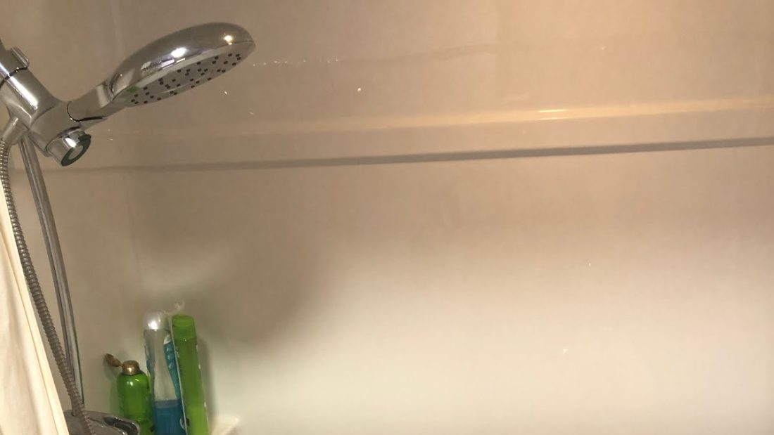 In the shower with my clothes on