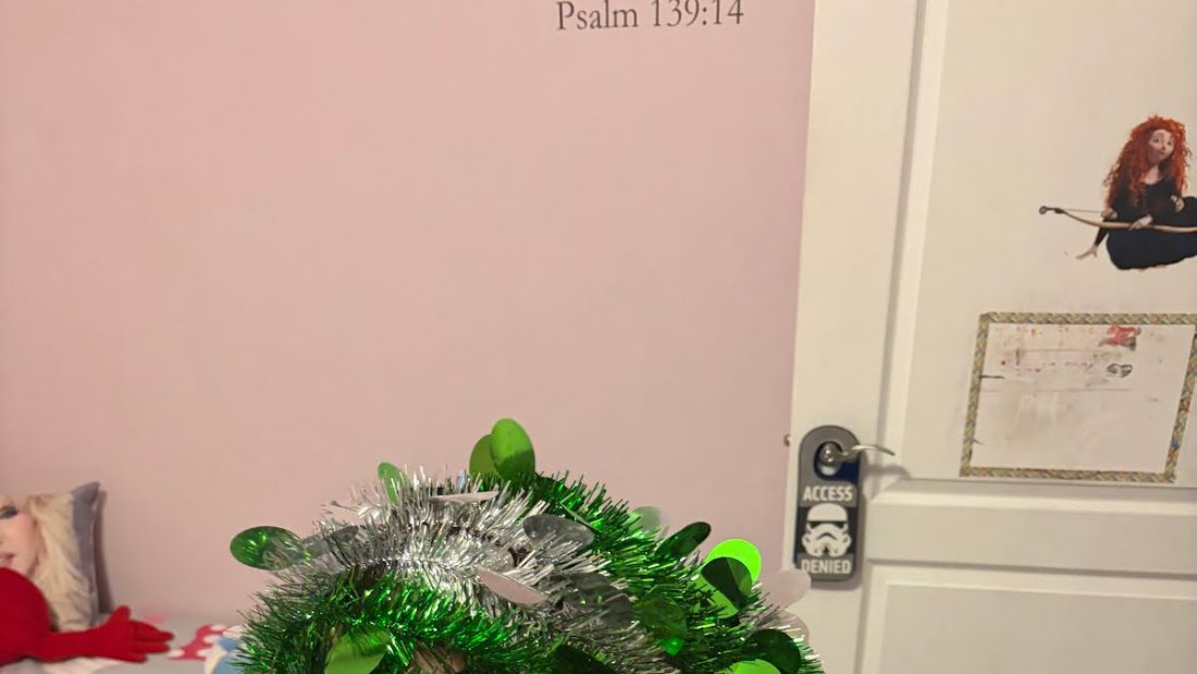 Me in the Christmas tree