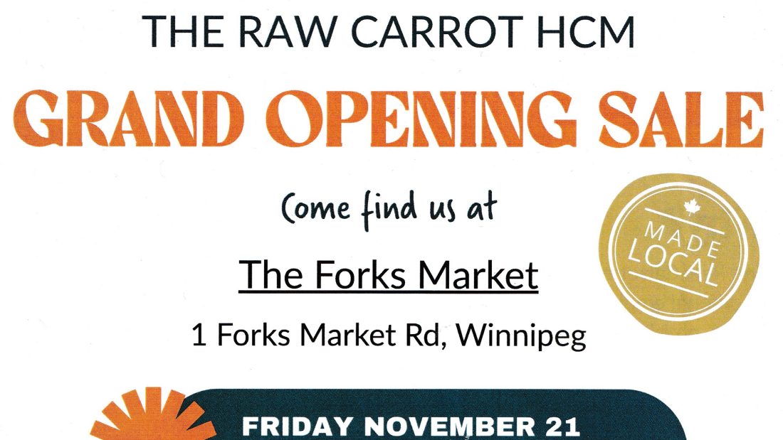 The Raw Carrot Grand Opening info