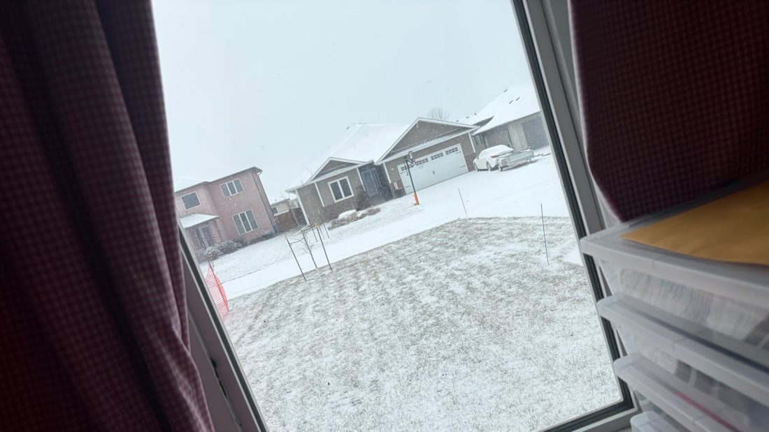 Snow at Ellie’s house