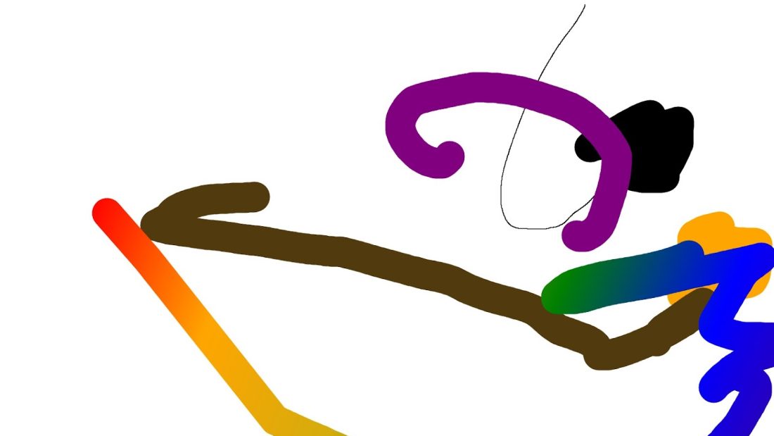 A digital art of the painting that I am giving to my dad that I did from 2 weeks ago at my first art class
